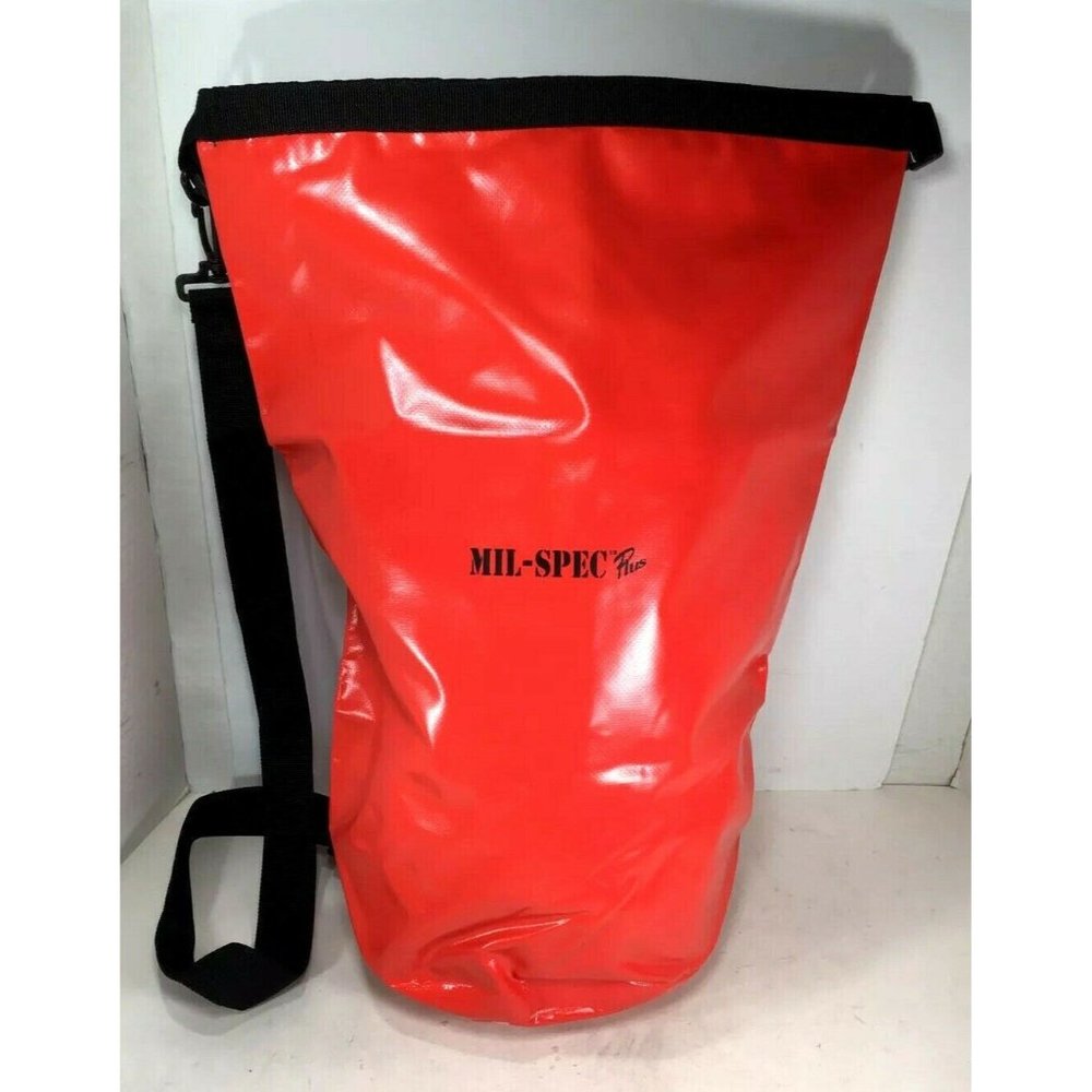 MIL-SPEC Plus Orange Red Large Durable Plastic/Vinyl Multi Purpose Tactical Bag